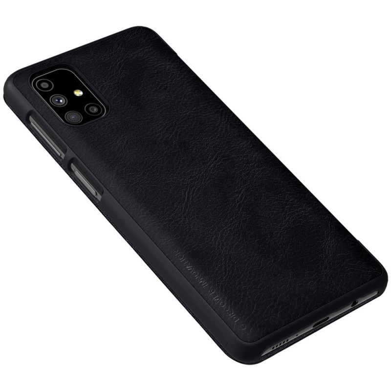 Flip Case Für Samsung Galaxy M51 Schwarz Nillkin-Qin-Serie