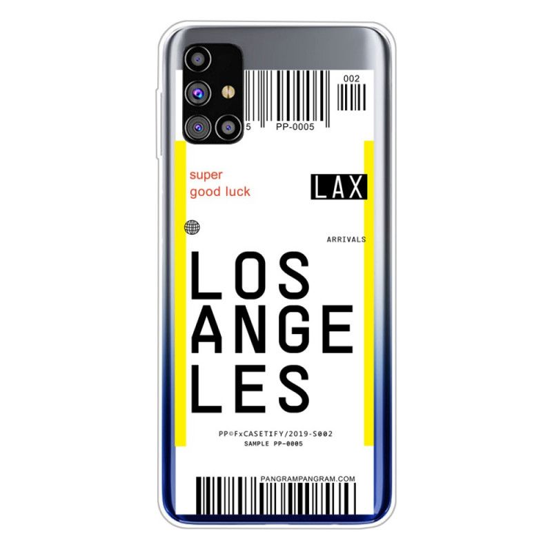 Hülle Für Samsung Galaxy M51 Bordkarte Nach Los Angeles