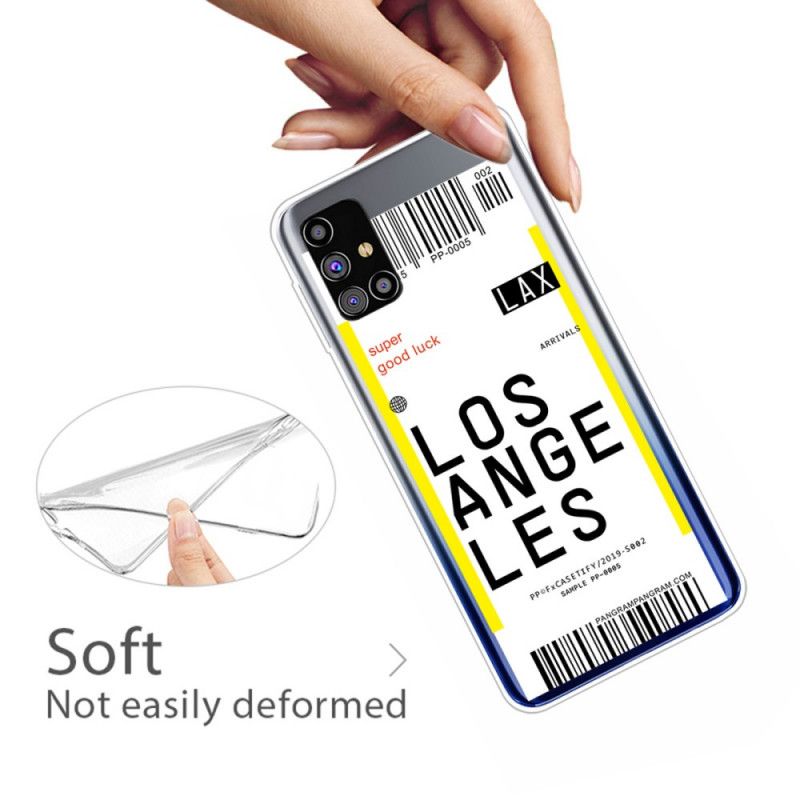 Hülle Für Samsung Galaxy M51 Bordkarte Nach Los Angeles