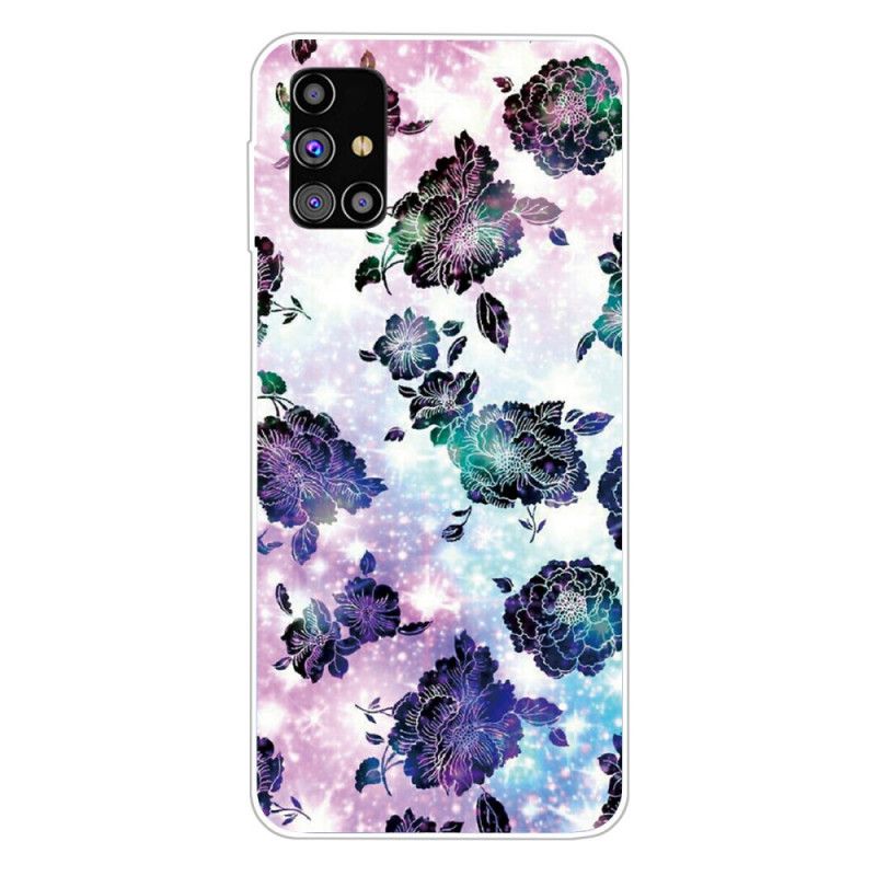 Hülle Für Samsung Galaxy M51 Bunte Vintage Blumen