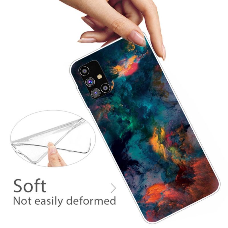 Hülle Für Samsung Galaxy M51 Farbige Wolken