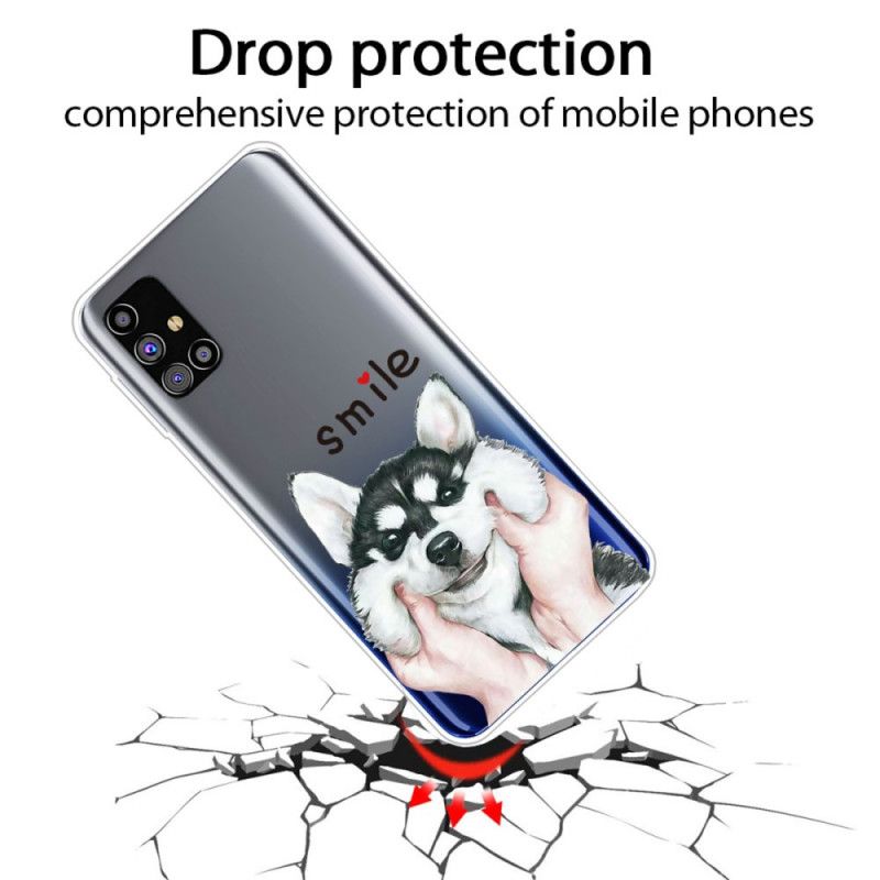 Hülle Für Samsung Galaxy M51 Lächeln Hund