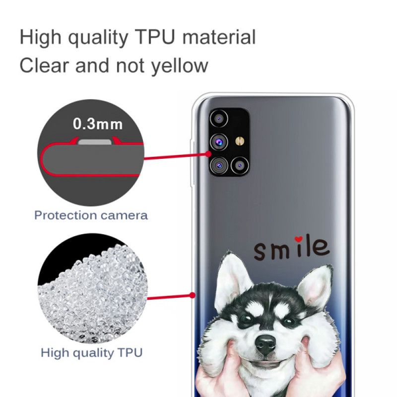 Hülle Für Samsung Galaxy M51 Lächeln Hund