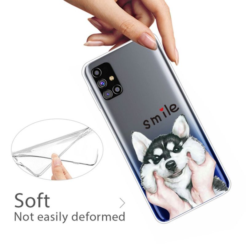 Hülle Für Samsung Galaxy M51 Lächeln Hund