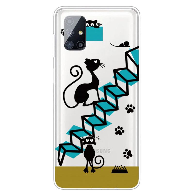 Hülle Für Samsung Galaxy M51 Lustige Katzen