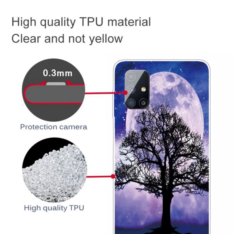 Hülle Samsung Galaxy M51 Baum Und Mond