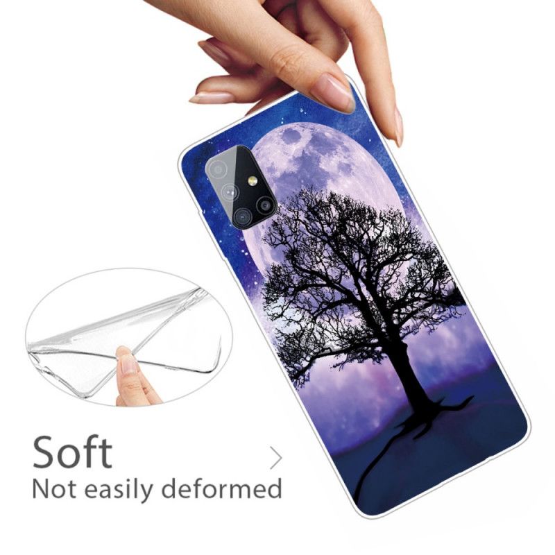 Hülle Samsung Galaxy M51 Baum Und Mond