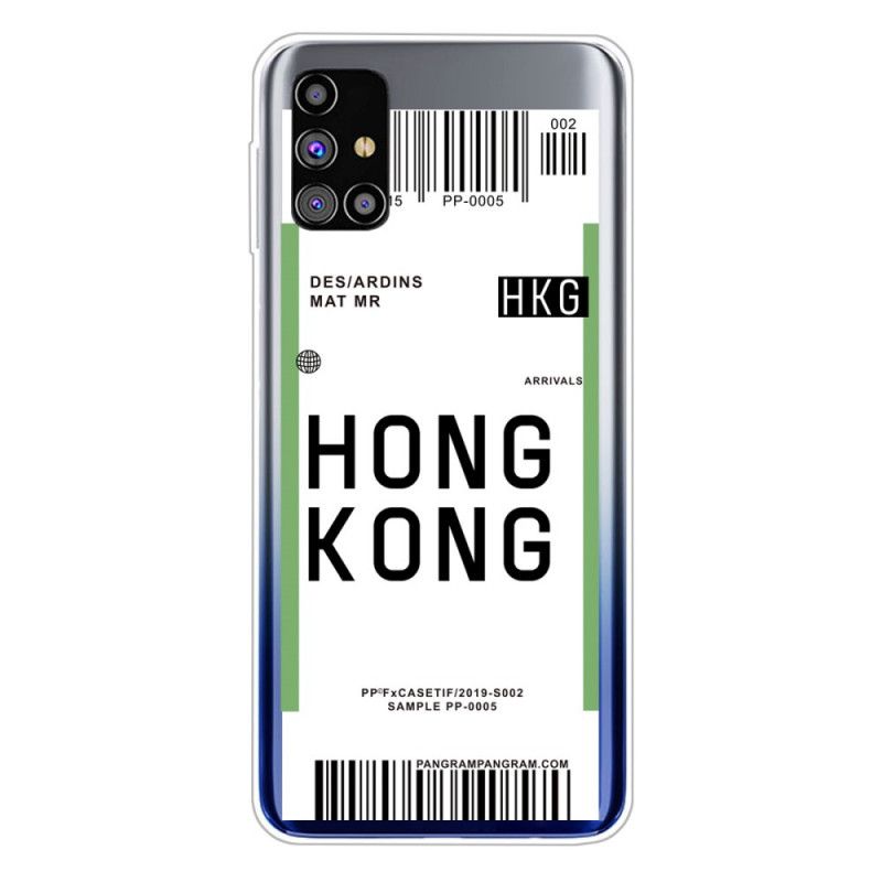 Hülle Samsung Galaxy M51 Bordkarte Nach Hongkong