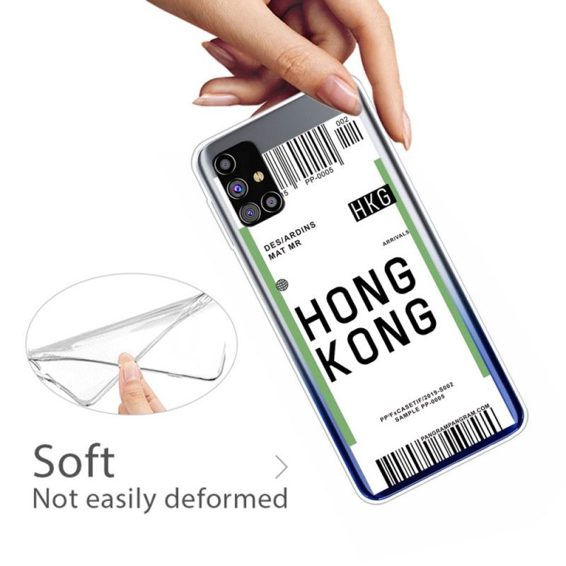 Hülle Samsung Galaxy M51 Bordkarte Nach Hongkong