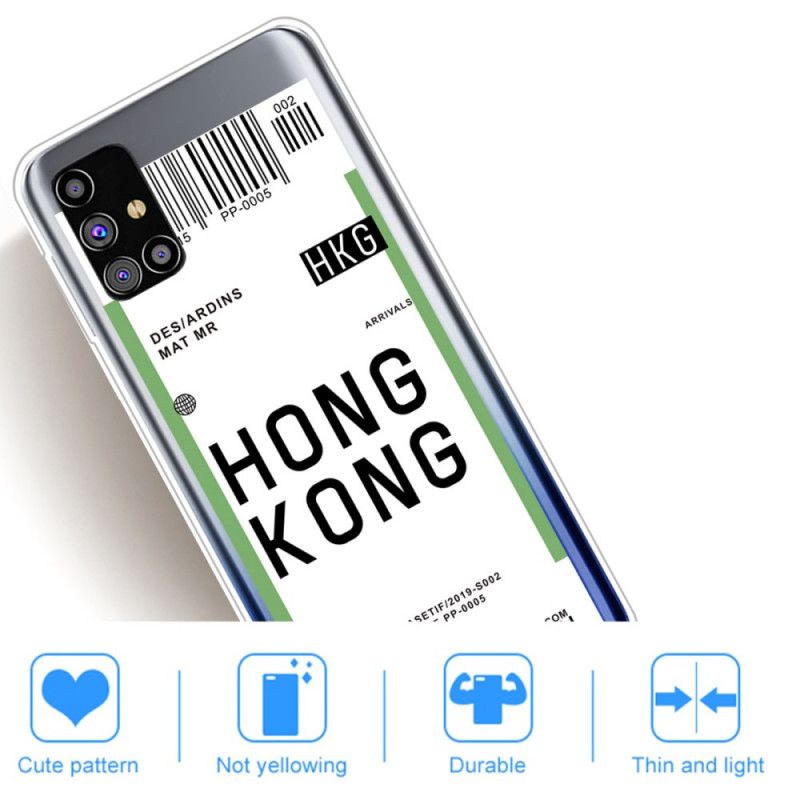 Hülle Samsung Galaxy M51 Bordkarte Nach Hongkong