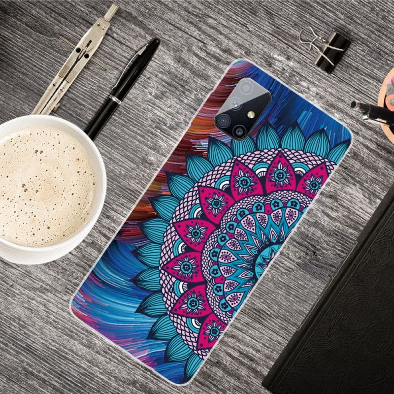 Hülle Samsung Galaxy M51 Buntes Mandala