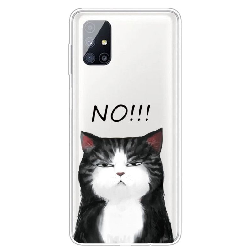 Hülle Samsung Galaxy M51 Die Katze. Die Nein Sagt