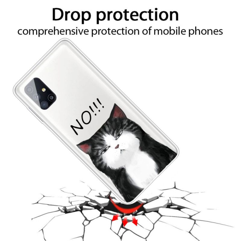 Hülle Samsung Galaxy M51 Die Katze. Die Nein Sagt