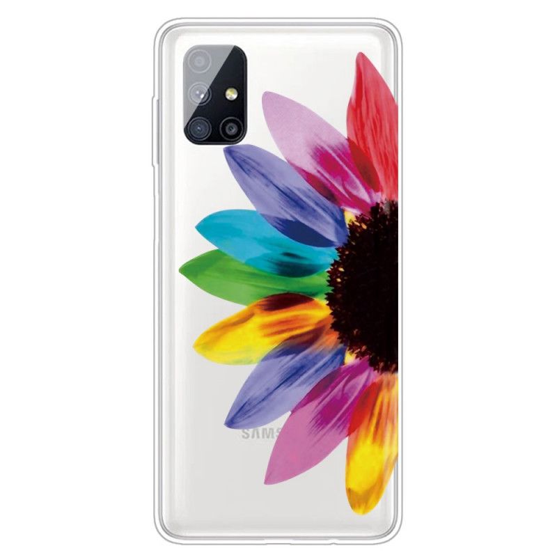 Hülle Samsung Galaxy M51 Farbige Blume