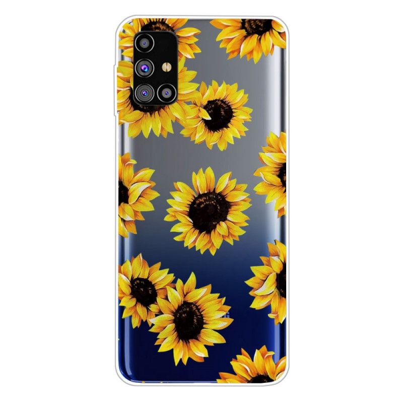 Hülle Samsung Galaxy M51 Handyhülle Sonnenblumen