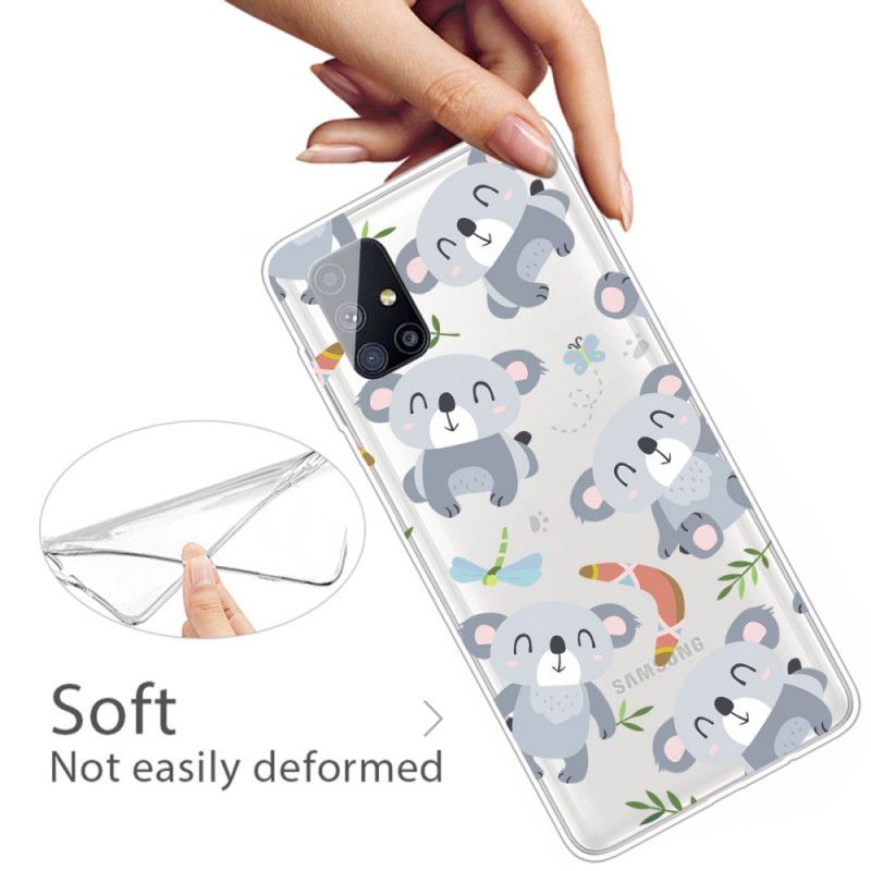 Hülle Samsung Galaxy M51 Handyhülle Süße Koalas