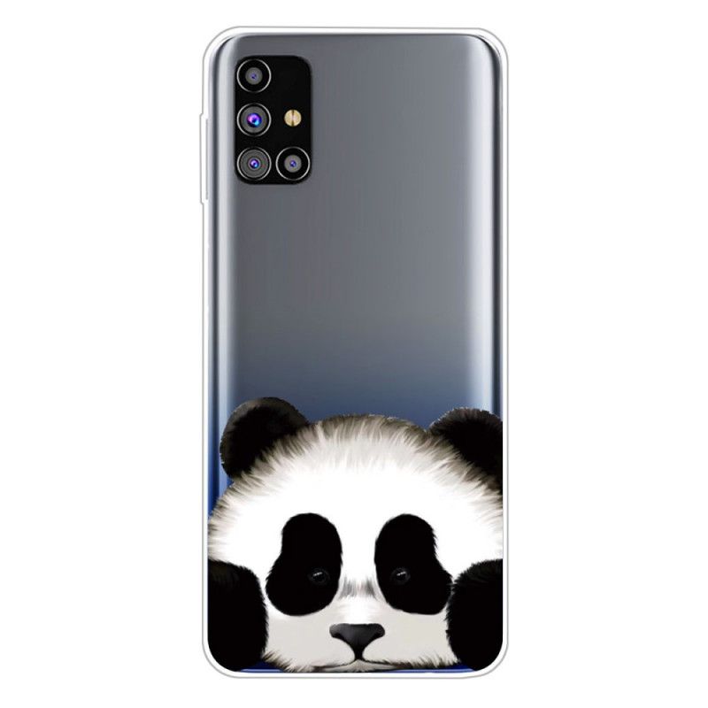 Hülle Samsung Galaxy M51 Handyhülle Transparenter Panda