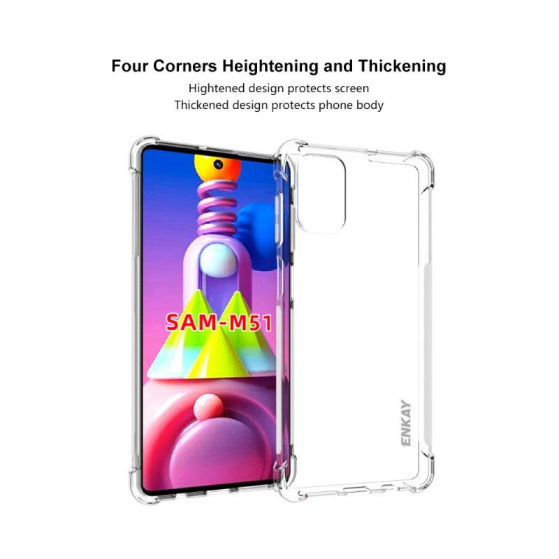 Hülle Samsung Galaxy M51 Handyhülle Transparentes Enkay
