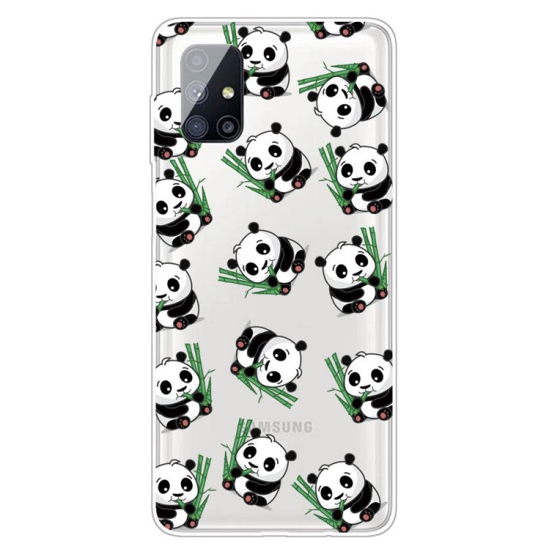 Hülle Samsung Galaxy M51 Kleine Pandas