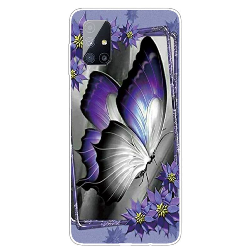 Hülle Samsung Galaxy M51 Königlicher Schmetterling