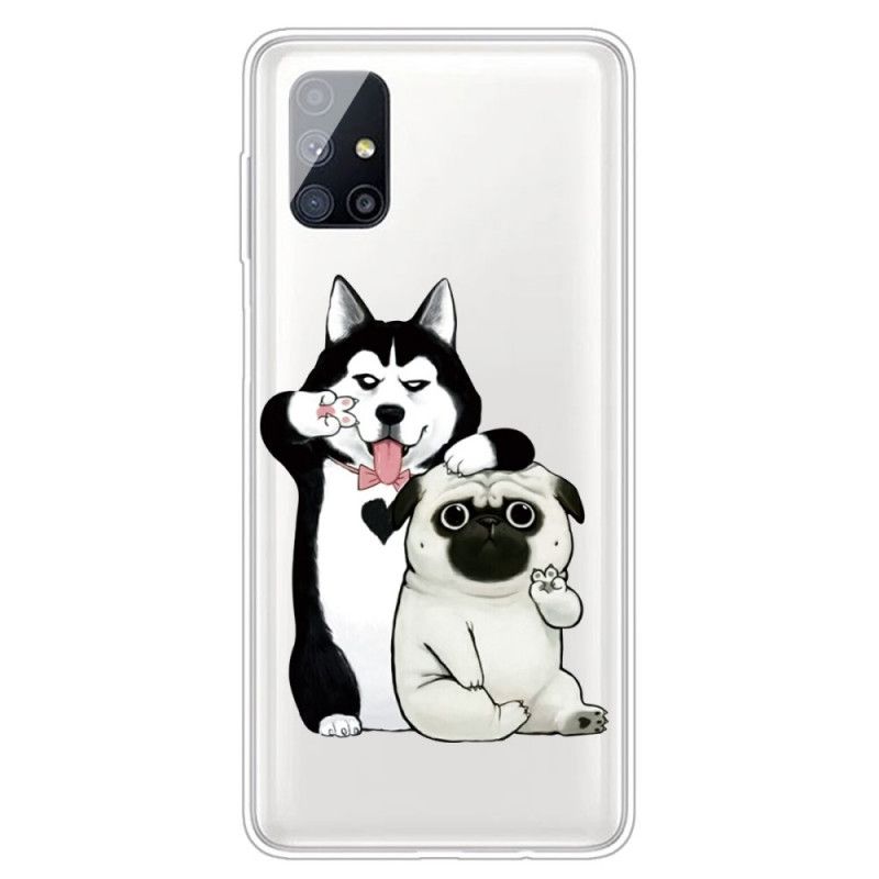 Hülle Samsung Galaxy M51 Lustige Hunde