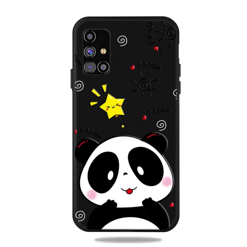 Hülle Samsung Galaxy M51 Pandastern