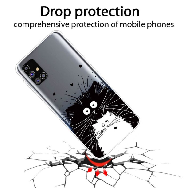 Hülle Samsung Galaxy M51 Pass Auf Die Katzen Auf