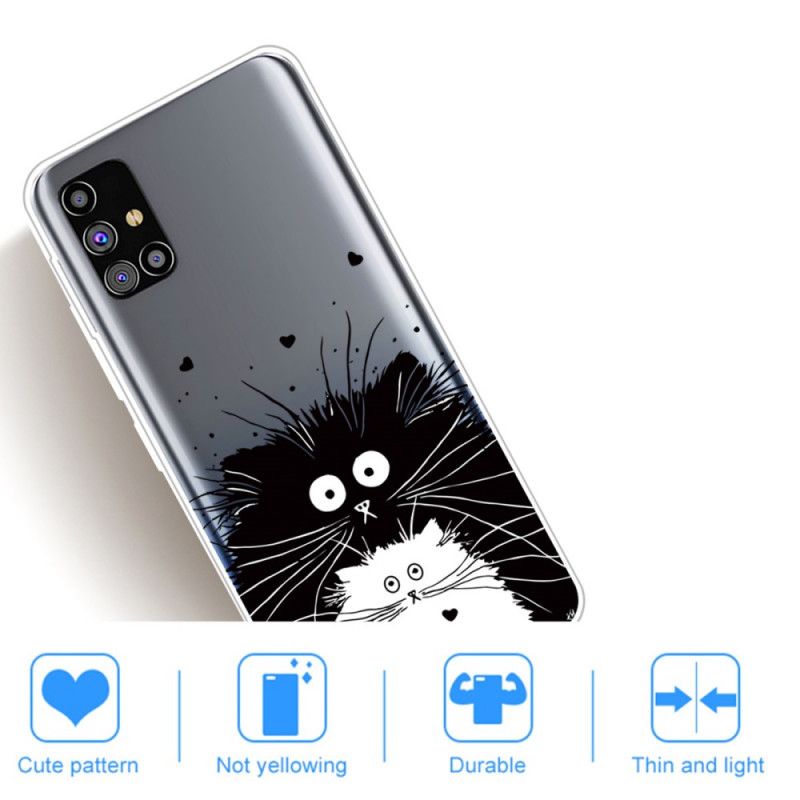 Hülle Samsung Galaxy M51 Pass Auf Die Katzen Auf