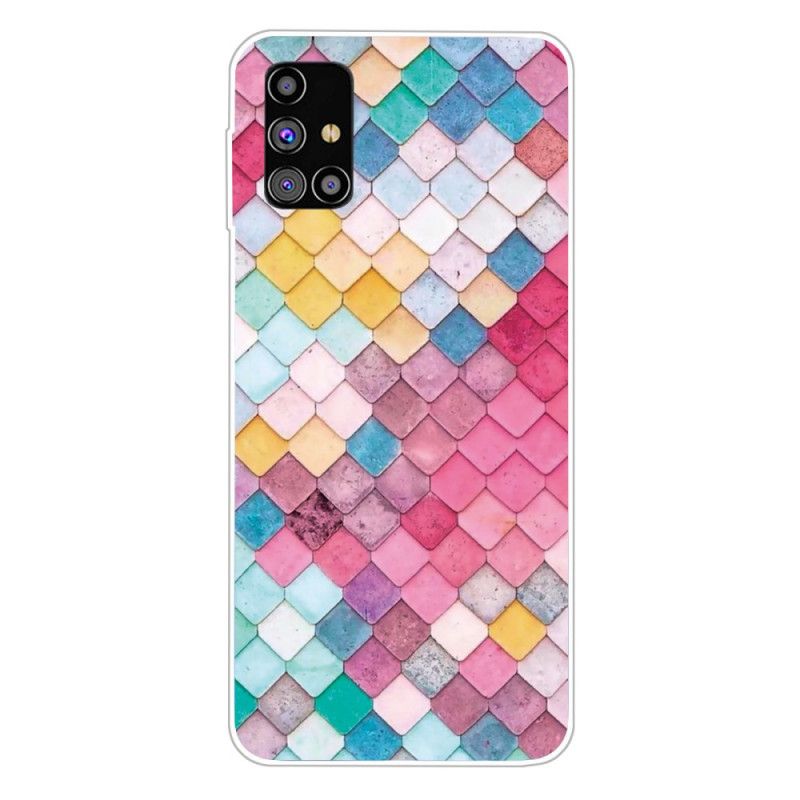 Hülle Samsung Galaxy M51 Pink Malerei