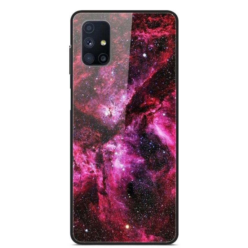 Hülle Samsung Galaxy M51 Rosa Gehärtetes Glas