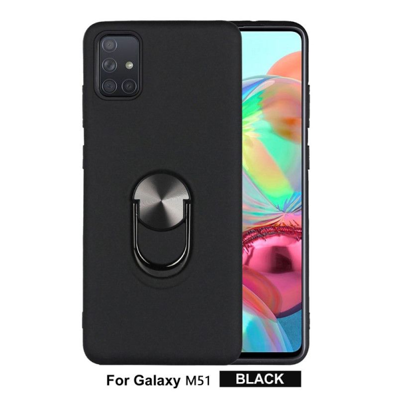 Hülle Samsung Galaxy M51 Schwarz Abnehmbar Mit Stützring