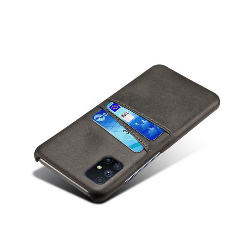Hülle Samsung Galaxy M51 Schwarz Karteninhaber