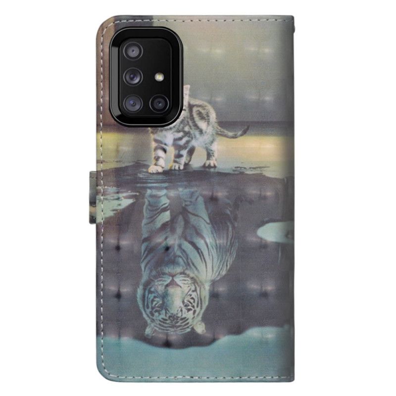 Lederhüllen Samsung Galaxy M51 Ernest Den Tiger