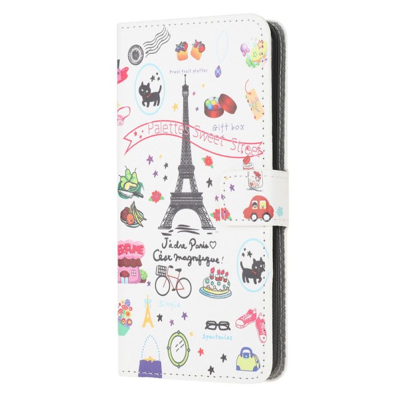 Lederhüllen Samsung Galaxy M51 Ich Liebe Paris