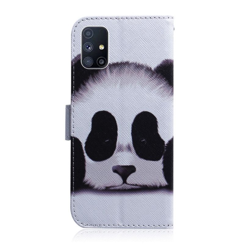 Lederhüllen Samsung Galaxy M51 Pandagesicht