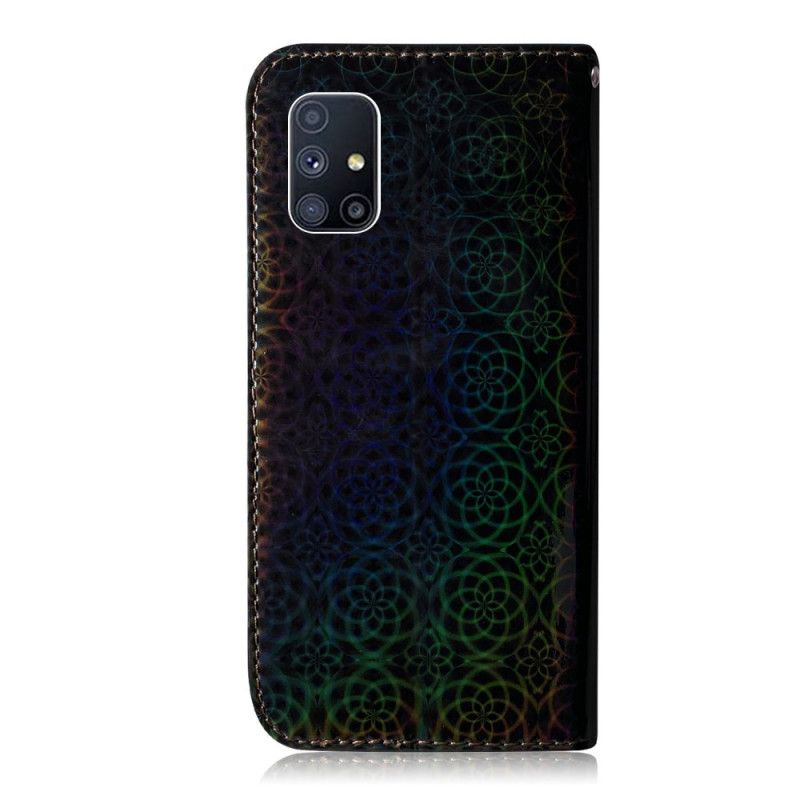 Lederhüllen Samsung Galaxy M51 Schwarz Reine Farbe