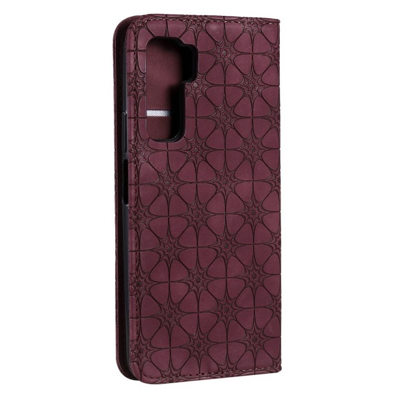 Flip Case Huawei P40 Lite 5G Grün Sternendruck