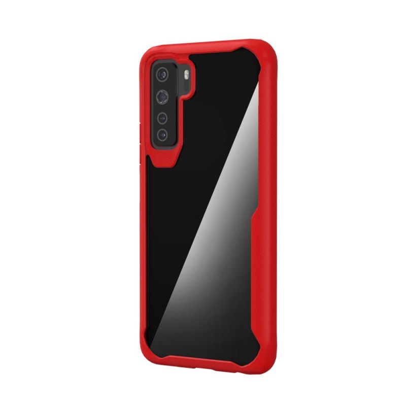 Hülle Huawei P40 Lite 5G Rot Handyhülle Abgeschrägter Kantenhybrid