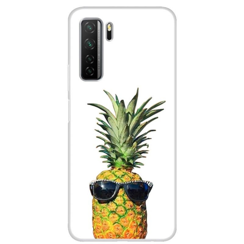 Hülle Huawei P40 Lite 5G Transparente Ananas Mit Gläsern