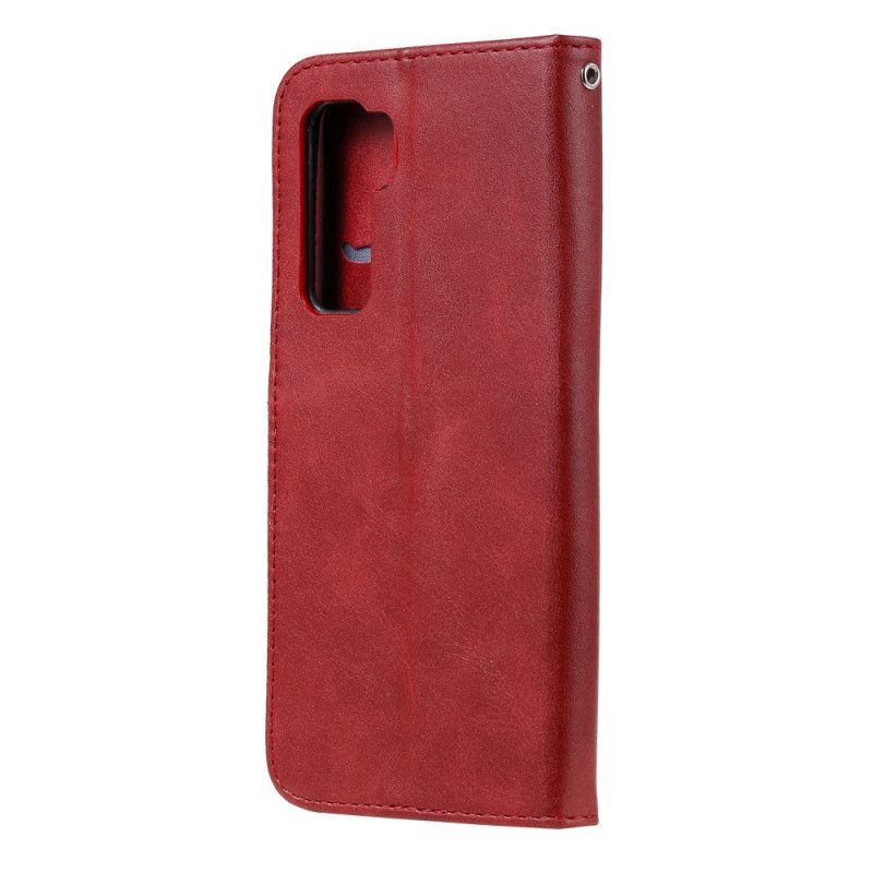 Lederhüllen Huawei P40 Lite 5G Schwarz Vintage Geldbörse