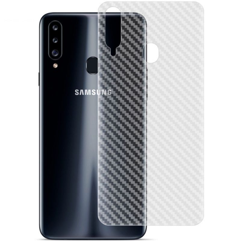 Hintere Schutzfolie Im Samsung Galaxy A20S Carbon-Imak-Stil