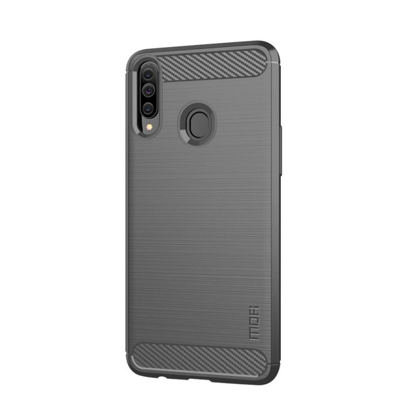 Hülle Für Samsung Galaxy A20S Schwarz Mofi Gebürstete Kohlefaser