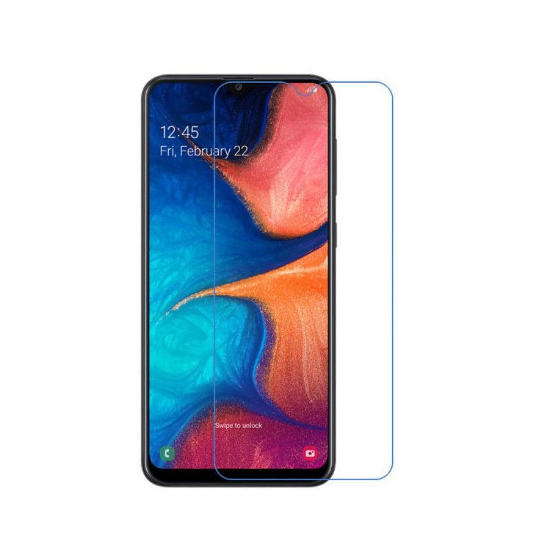 Schutz Vor Gehärtetem Glas Mit Lichtbogenkante Für Samsung Galaxy A20S Bildschirm