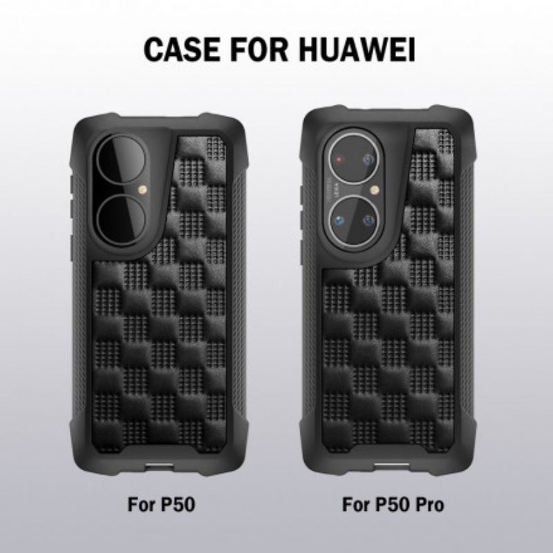 Hülle Huawei P50 Gesteppte. Verstärkte Ecken