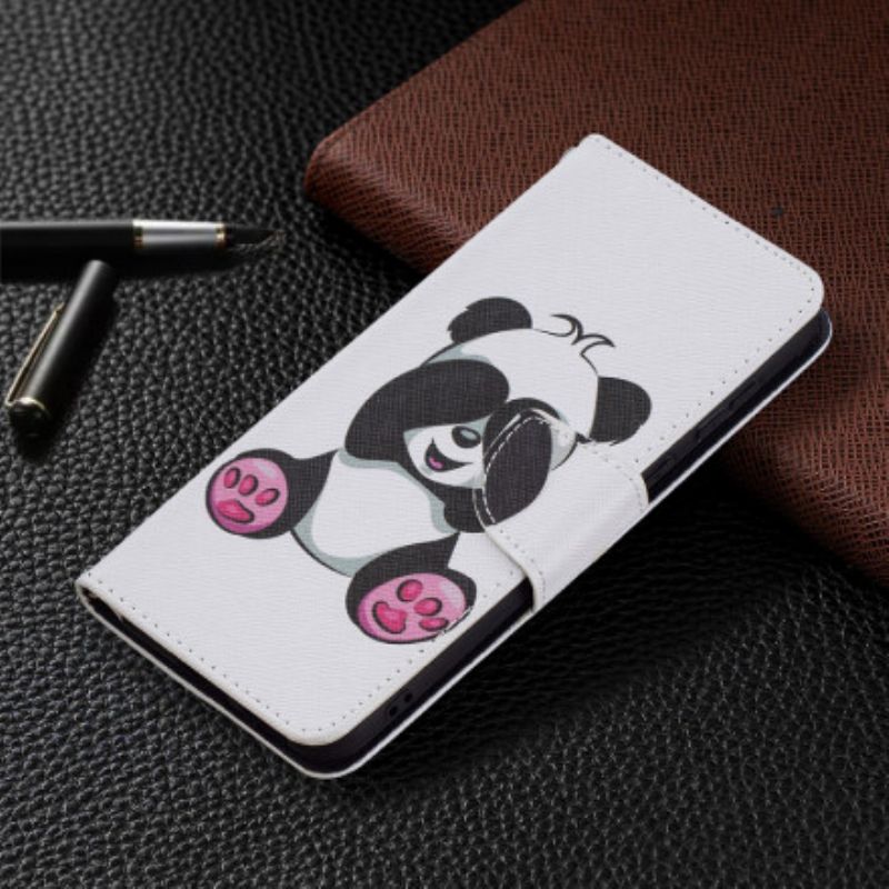 Lederhüllen Huawei P50 Panda Auf Bambus