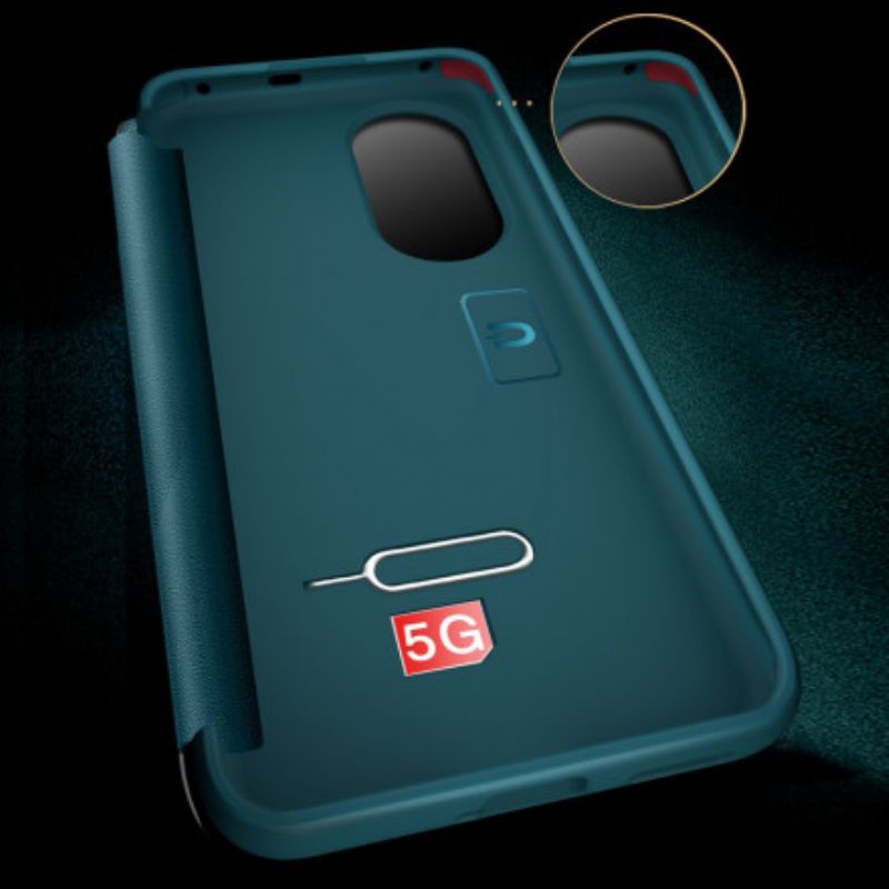 View Cover Huawei P50 Strukturiertes Kunstleder