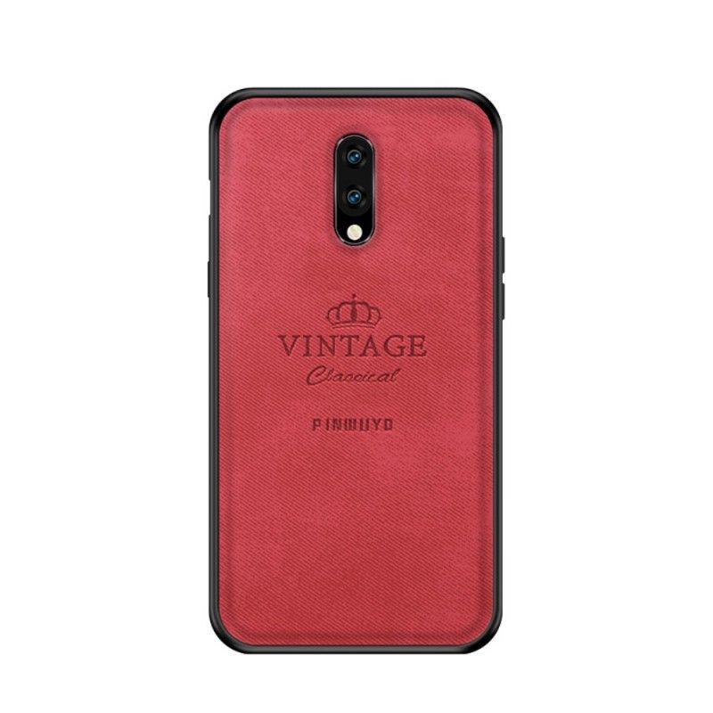 Hülle Für OnePlus 7 Schwarz Ehrenwerter Vintage Pinwuyo