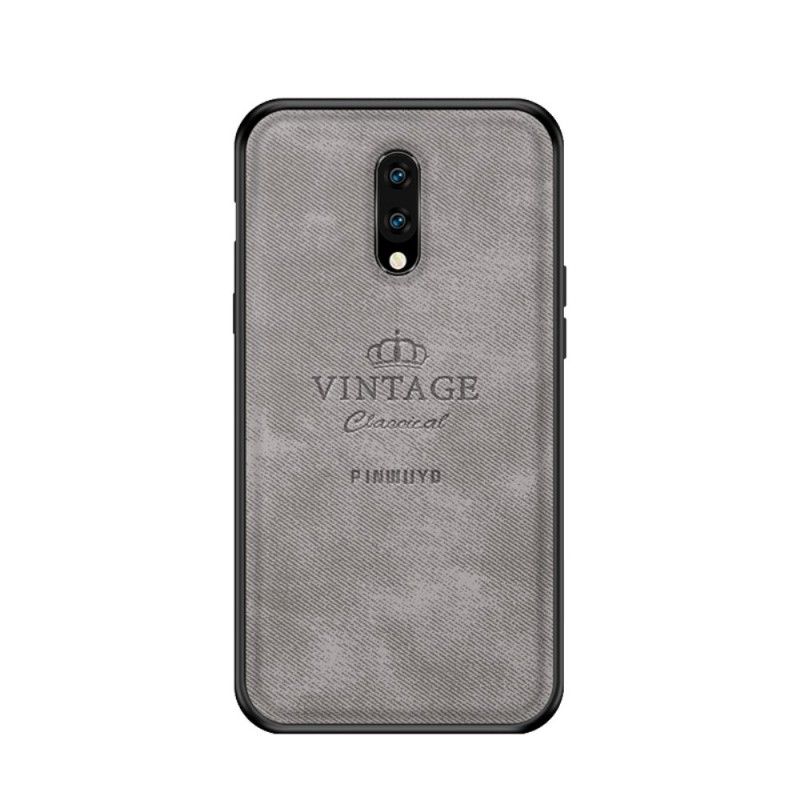 Hülle Für OnePlus 7 Schwarz Ehrenwerter Vintage Pinwuyo