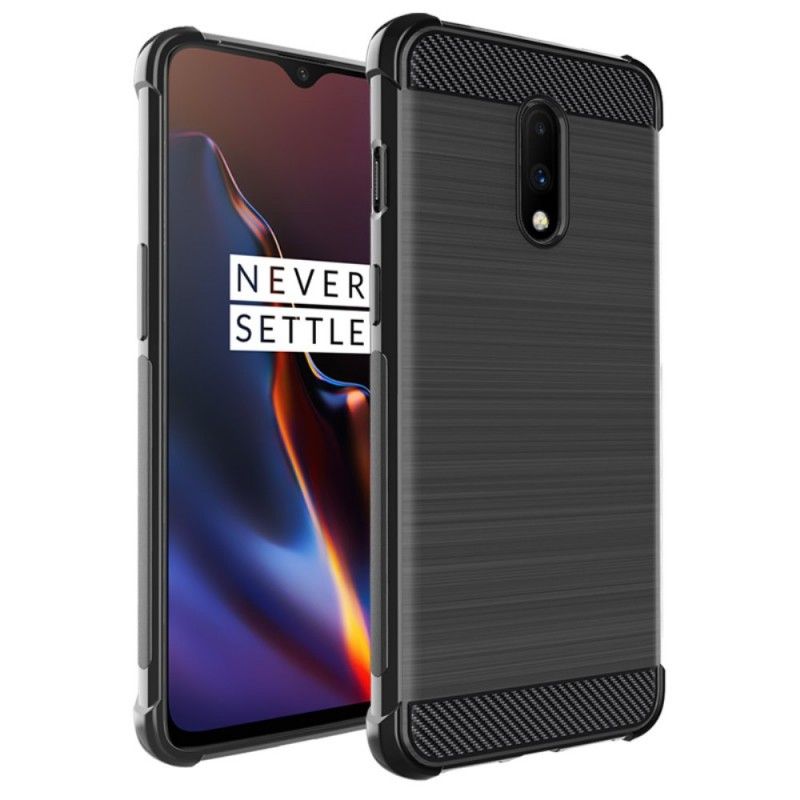 Hülle OnePlus 7 Handyhülle Imak Gebürstete Kohlefaser