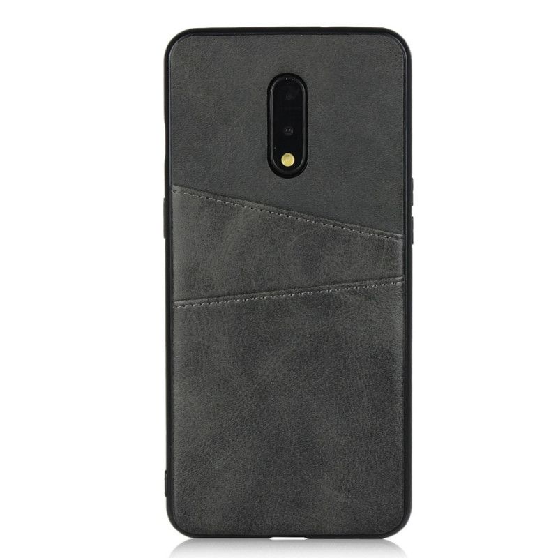 Hülle OnePlus 7 Schwarz Doppelkartenhalter